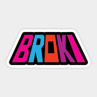 Broki Tee Sticker